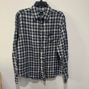 Todd Snyder Linen Shirt blue size large